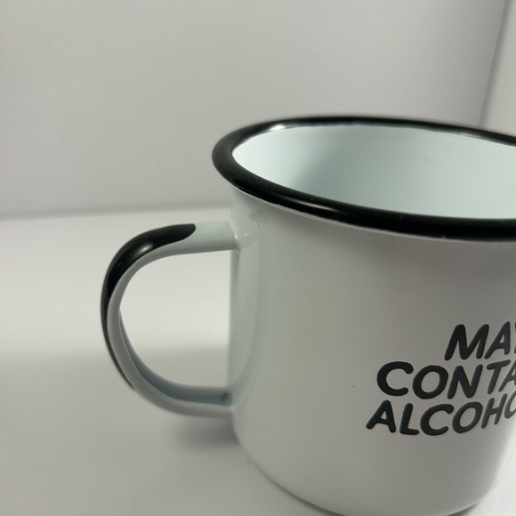 Enamel Mug White with Black Rim - Picture 5 of 5